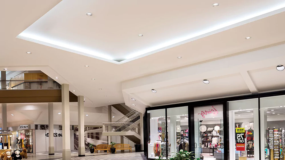 NorthTown Mall Commercial Lighting Customized High-Efficiency White Linear LED Modules