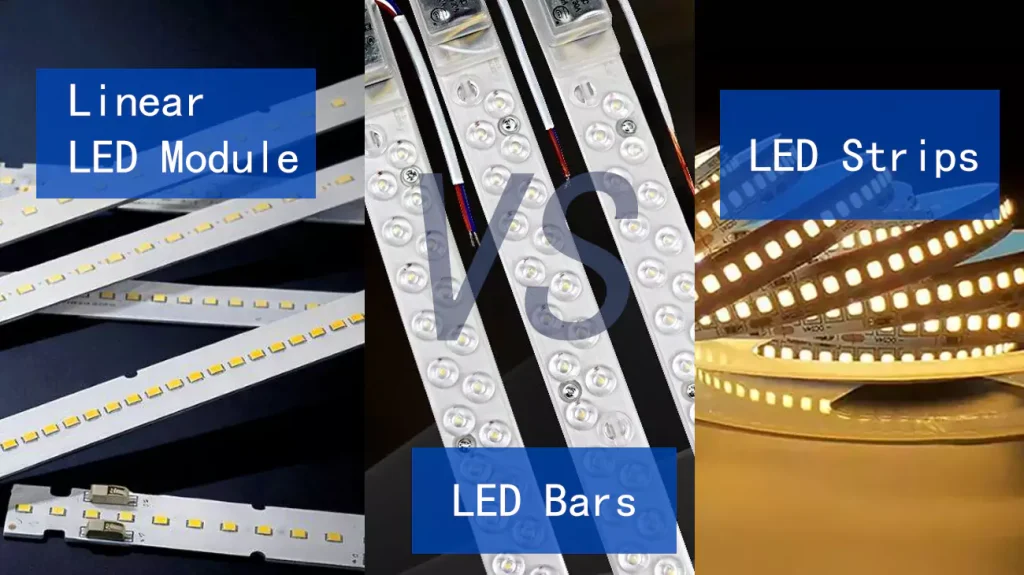 Should I choose linear LED modules, LED strips, or LED bars