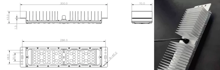 Design scheme for outdoor floodlight LED lighting module