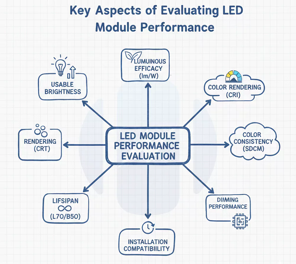 Key Aspects of Evaluating LED Module Performance