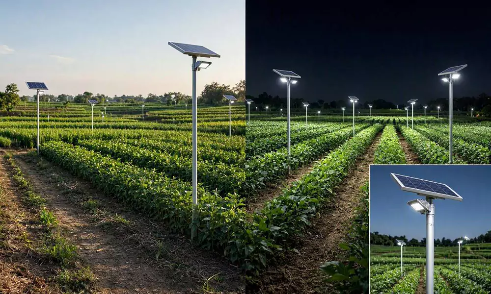 High-efficiency solar LED lighting project for farms in Johor, Malaysia higntek 2