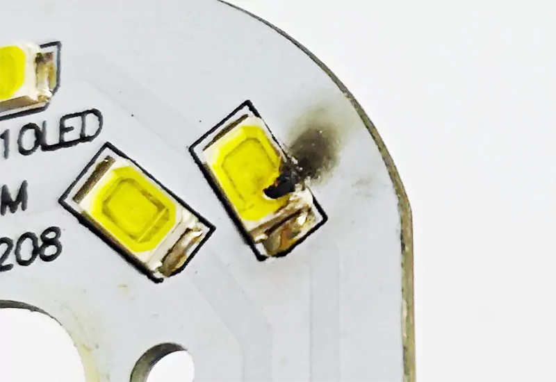 LED chip failure