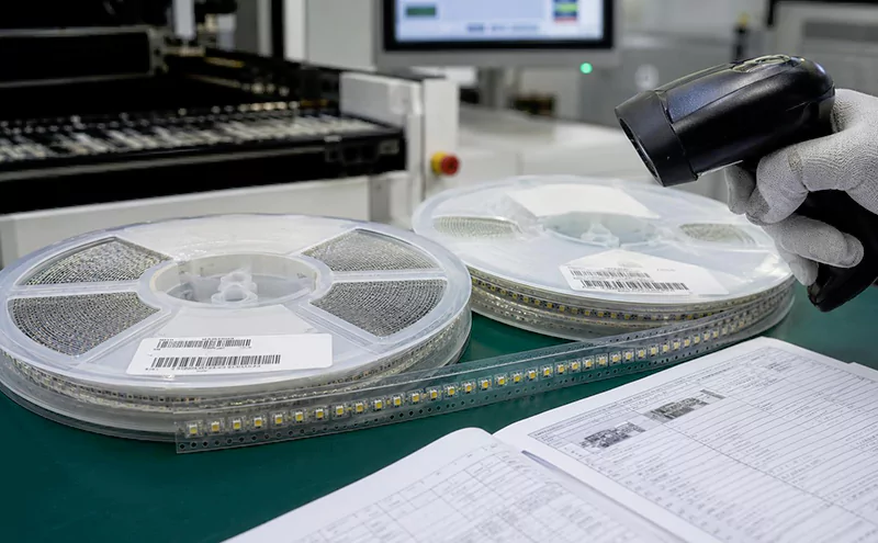 Inspecting LED reel labels and datasheets